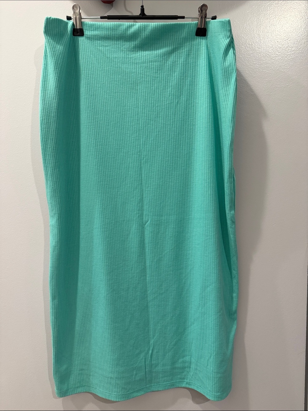 AFRM Turquoise Ribbed Maxi Skirt - Picture 4 of 4